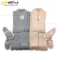 سرویس حوله عروس و داماد 10تکه ژاکارد برجسته برند ELOYA