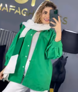مانتو دکمه دار مدل نهال