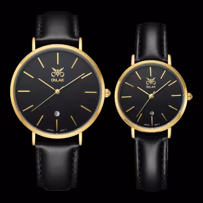 ست ساعتمچی بند چرم اوبلاک مدل فلینت oblak