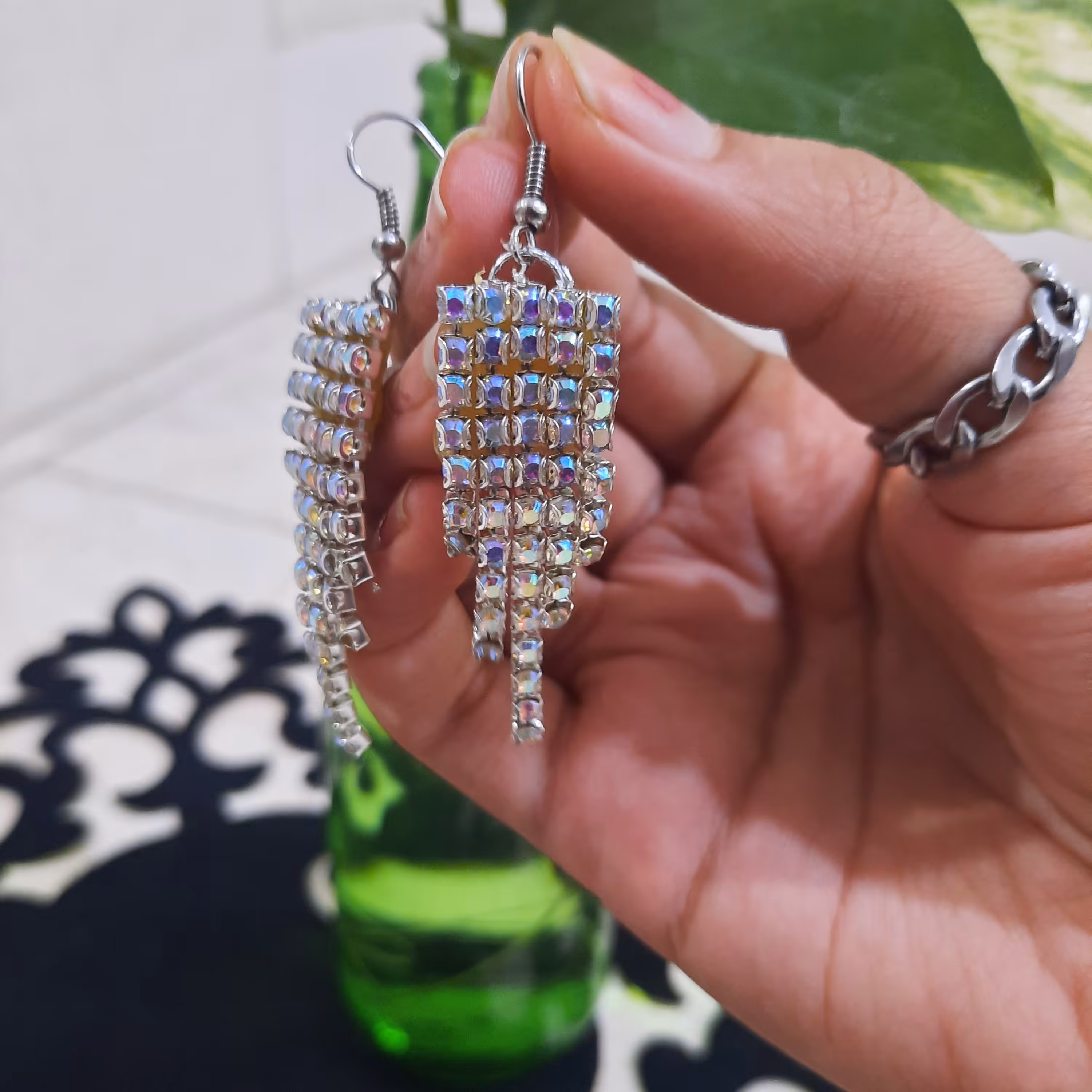گوشواره فول نگین