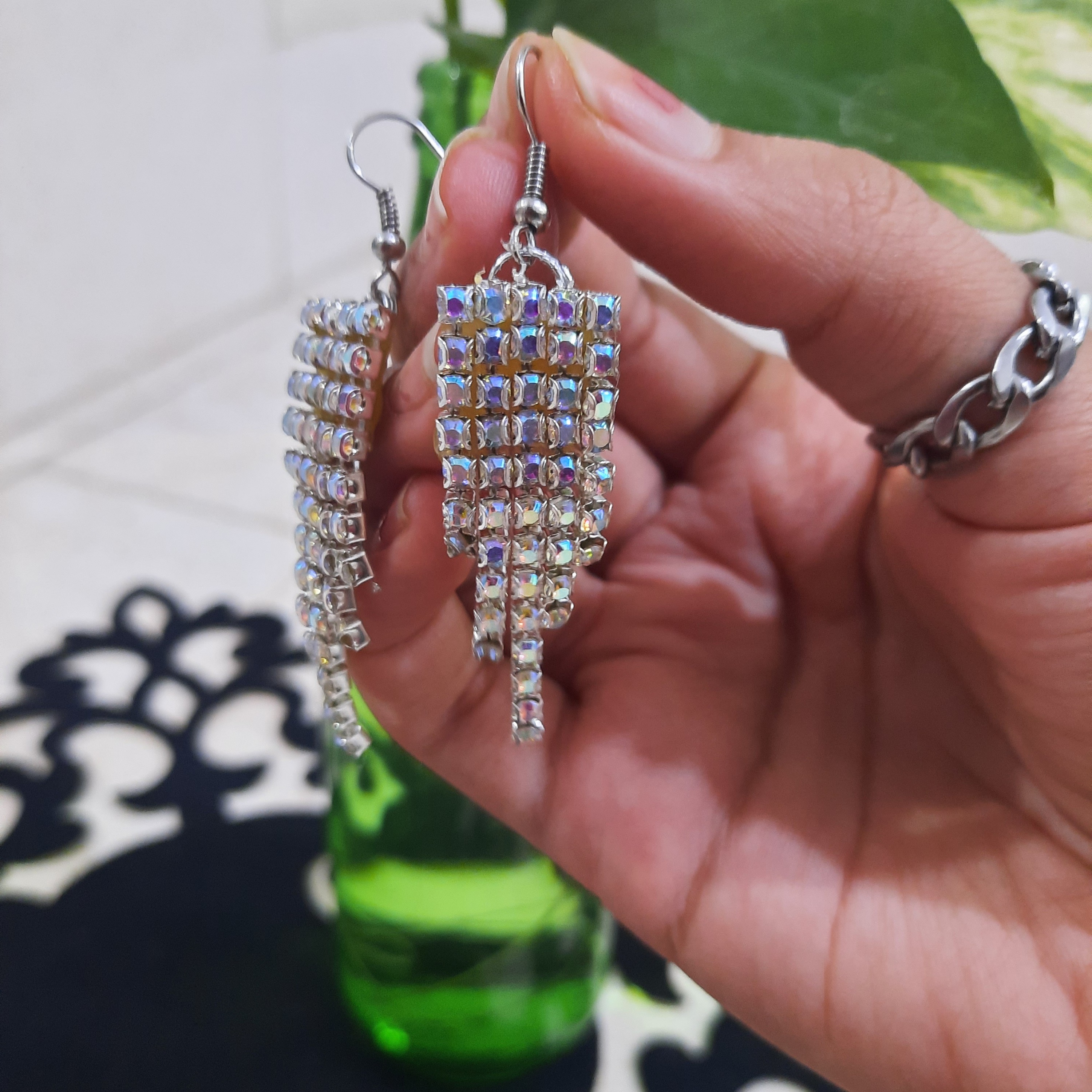 گوشواره فول نگین