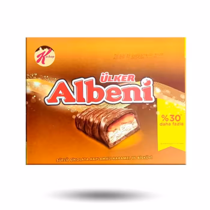 شکلات البنی اولکر 52 گرمی بسته ی 18 عددی albeni ulker

