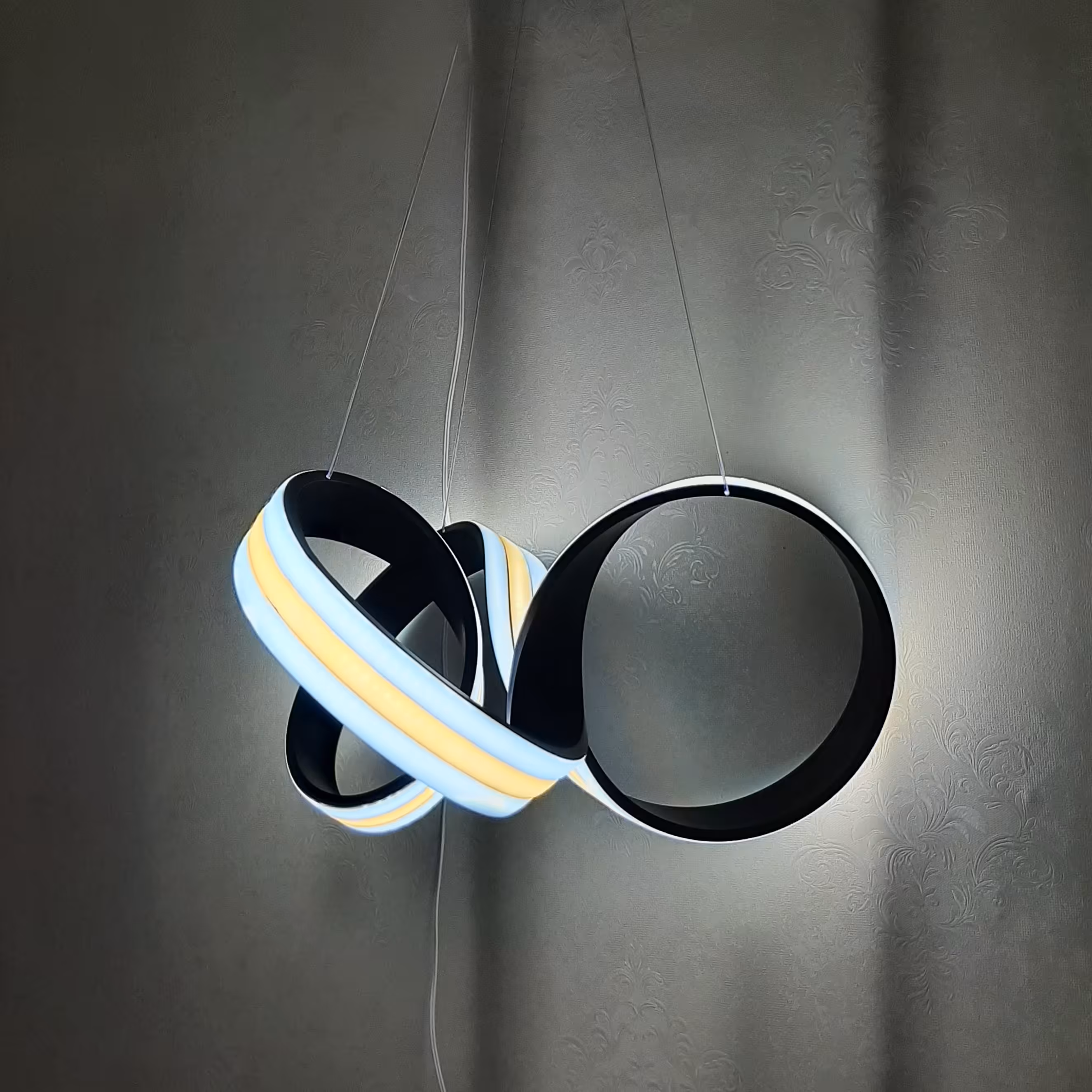 لوستر مدرن سه لاین طرح گل