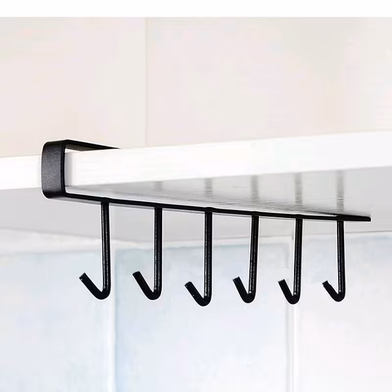 آویزفنجان فلزی زیرکابینتی رنگ مشکی