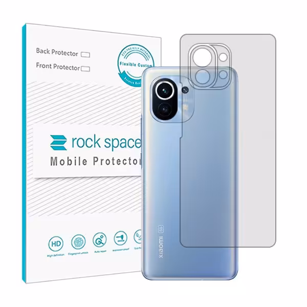گلس محافظ پشت گوشی شیائومی Mi 11 مدل نانو هیدروژل شفاف برند راک اسپیس کد11604S