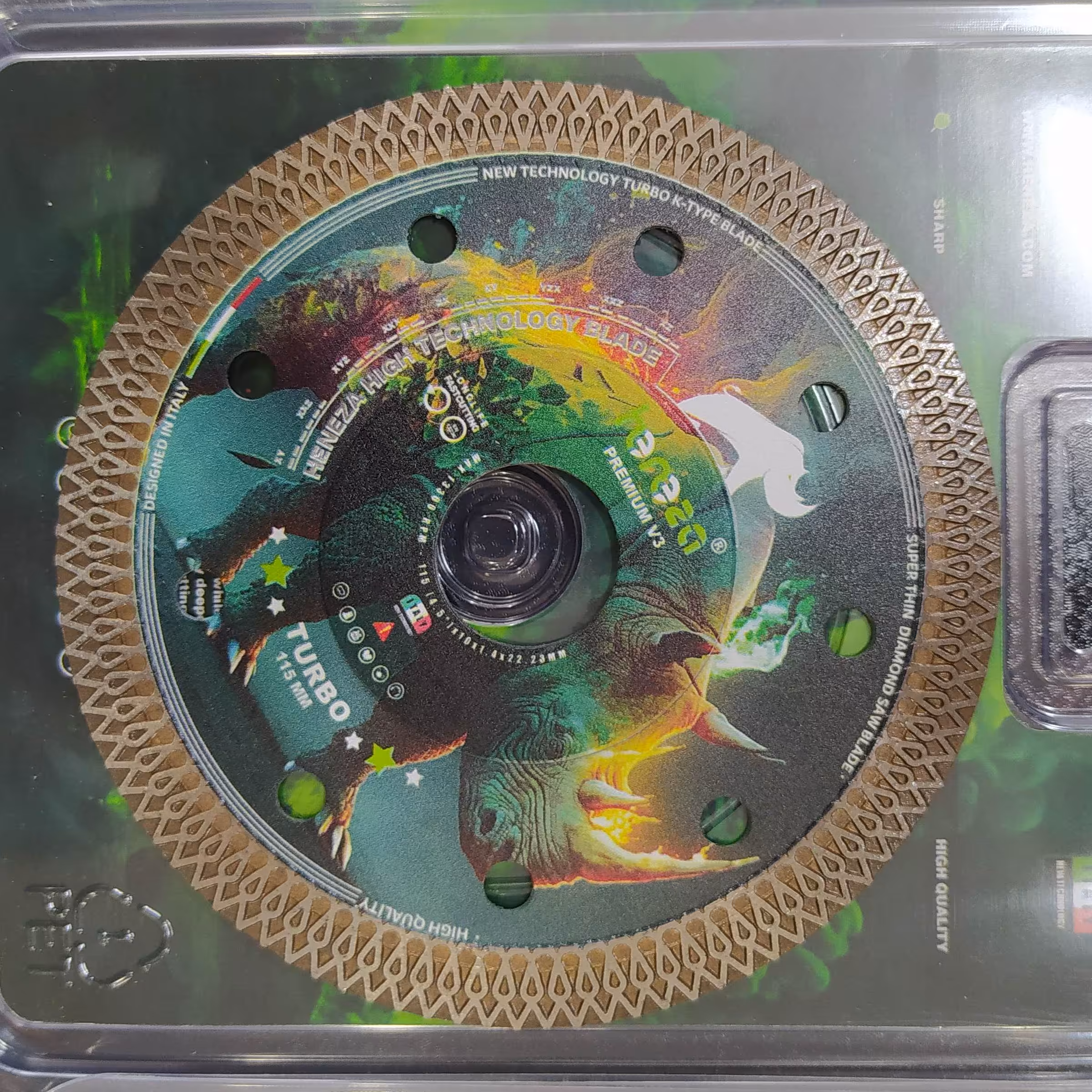 صفحه برش 11 و نیم سانت هنزا پرسالان بر توربو  115میلیمتر با کیفیت ترین دیسک برش پرسلان بر در کشور  اصلی طرح جدید 