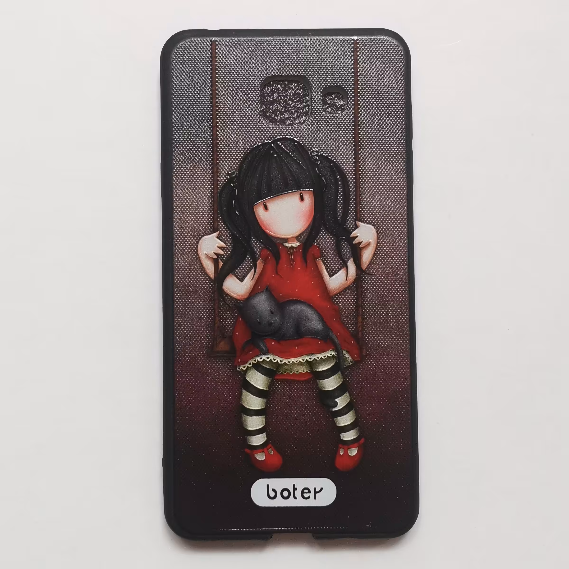 قاب طرحدار دختر و گربه گوشی سامسونگ A7 2016