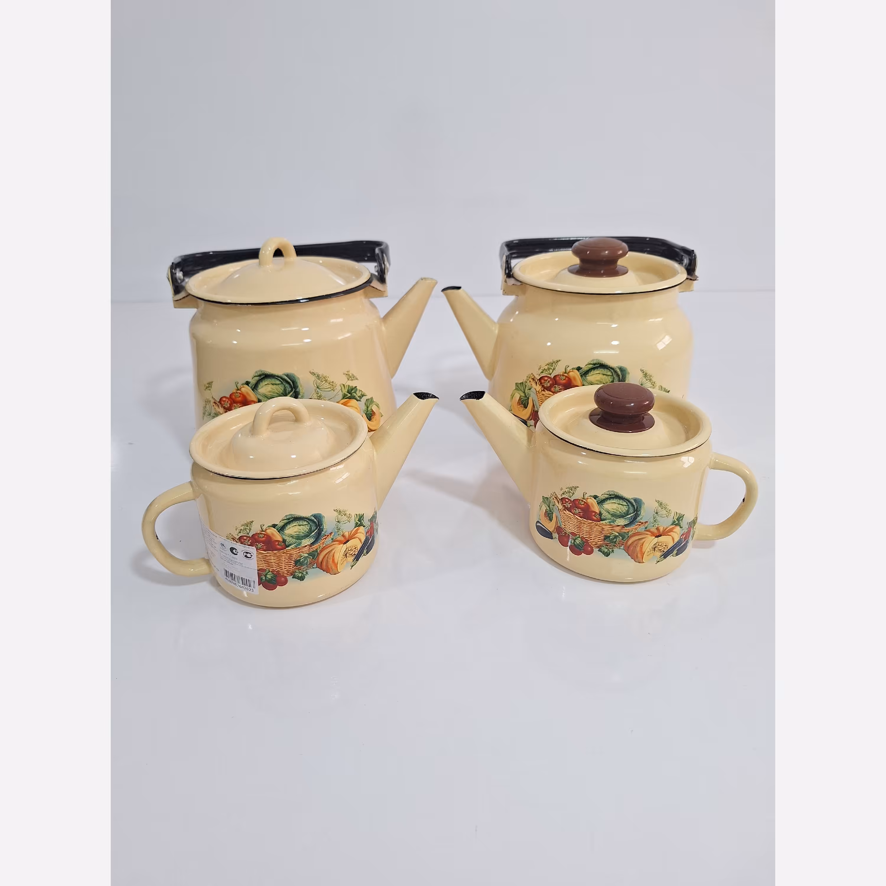 کتری و قوری لعابی ساخت روسیه شعله مستقیم 