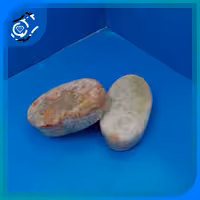 مهر نماز سنگی از جنس مرمر سبز تراش بیضی ابزار خورده