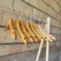 چوب لباس چوبی مجموعه 10عددی  