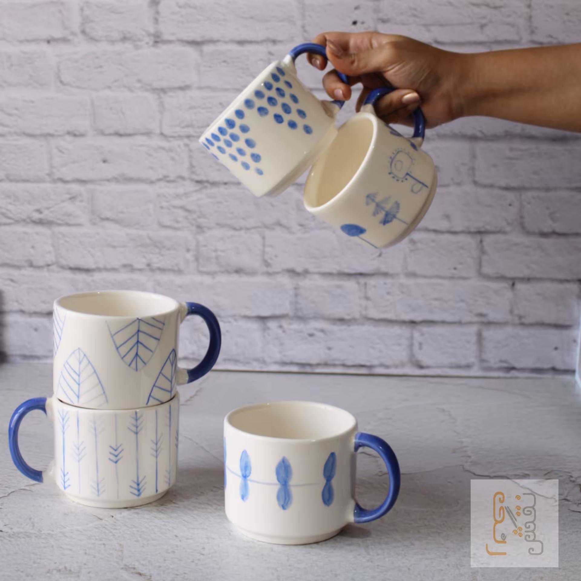 ماگ قلم آبی