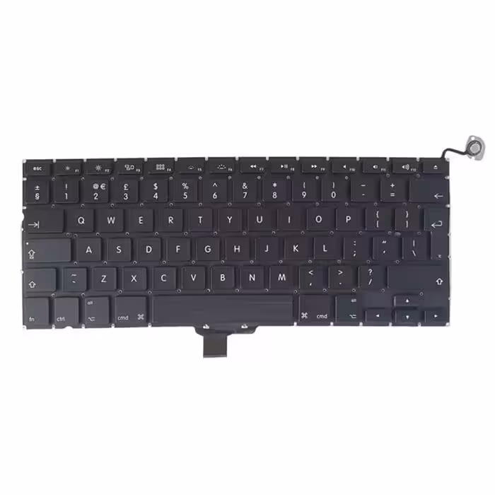 کیبورد لپ تاپ اپل MacBook Pro A1278 مشکی اینتربزرگ به همراه کلید پاور