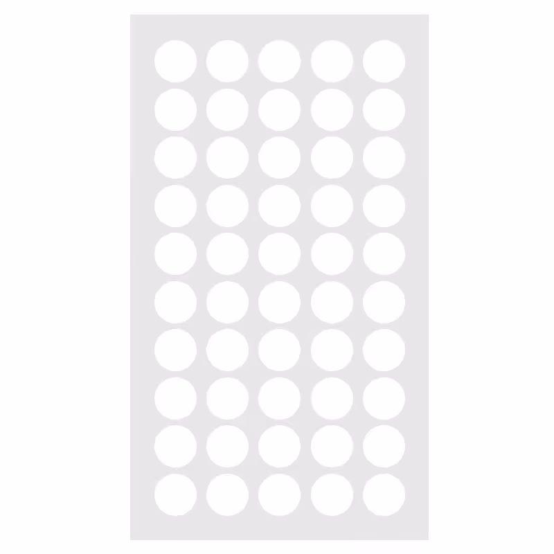 خرید برچسب دایره ای سفید قطر 1 سانتی متر بسته 100 برگی