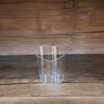 ظرف ژله و دسر طرح قلب بدون پایه