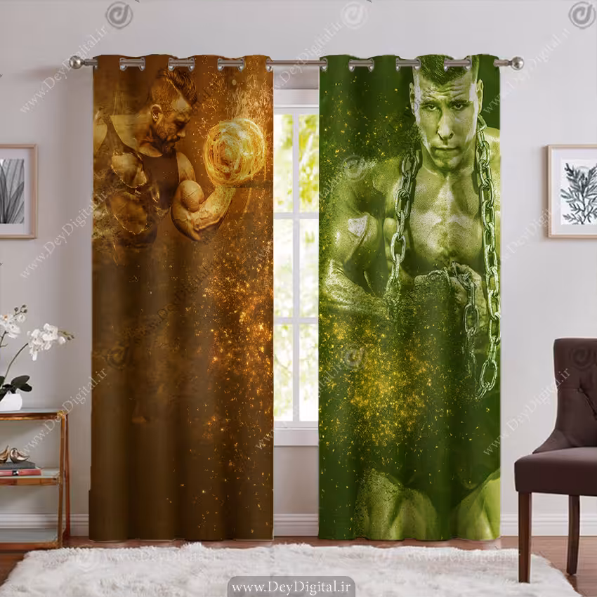 پرده برای باشگاه بدنسازی مردانه PK-5636
