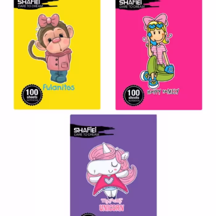 دفتر 100 برگ ته چسب اسپات کد 89 شفیعی