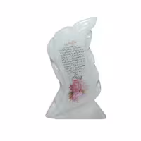 آباژور  سنگ نمک تندیس بزرگ لبه هلالی کد302