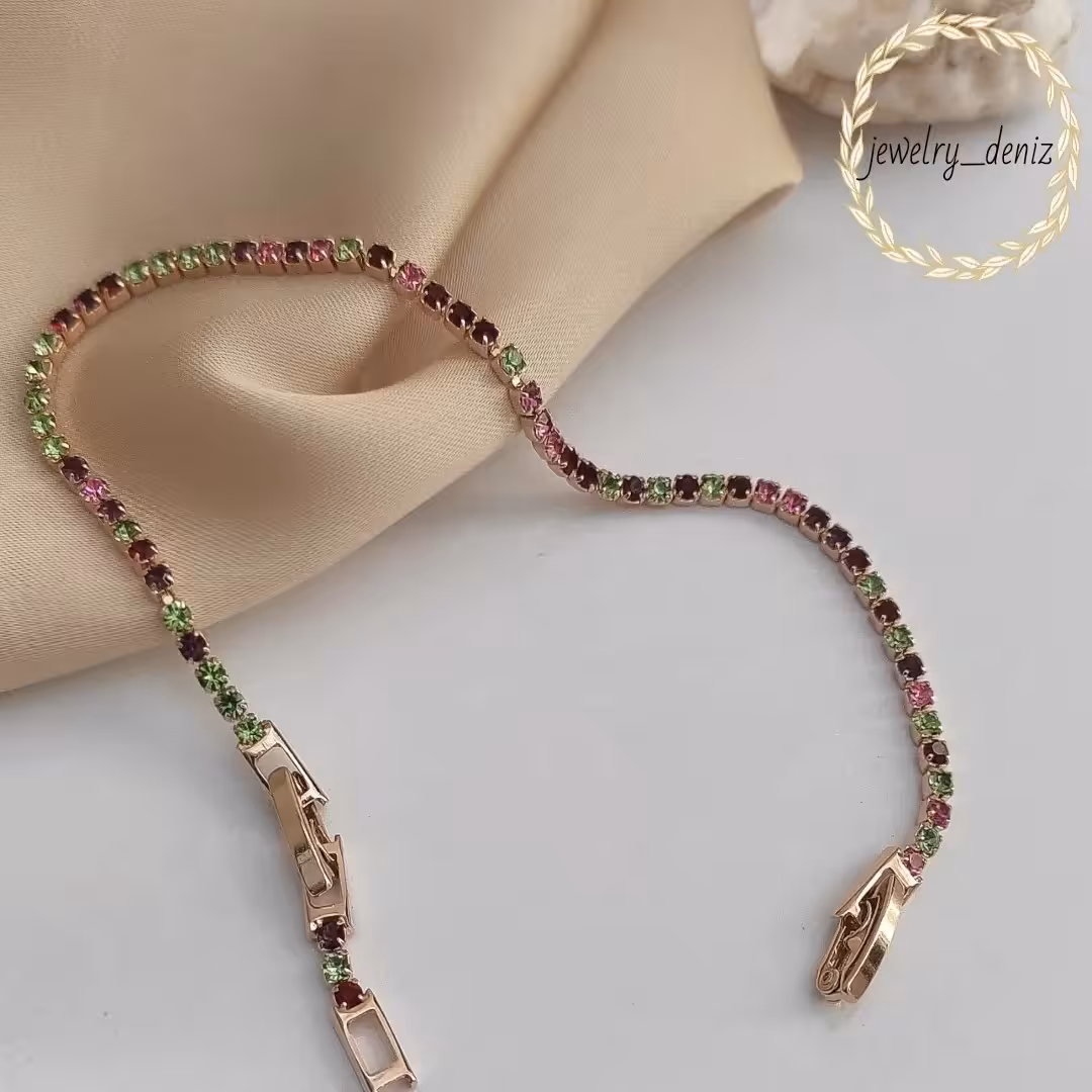 دستبند ظریف رنگی ژوپینگ