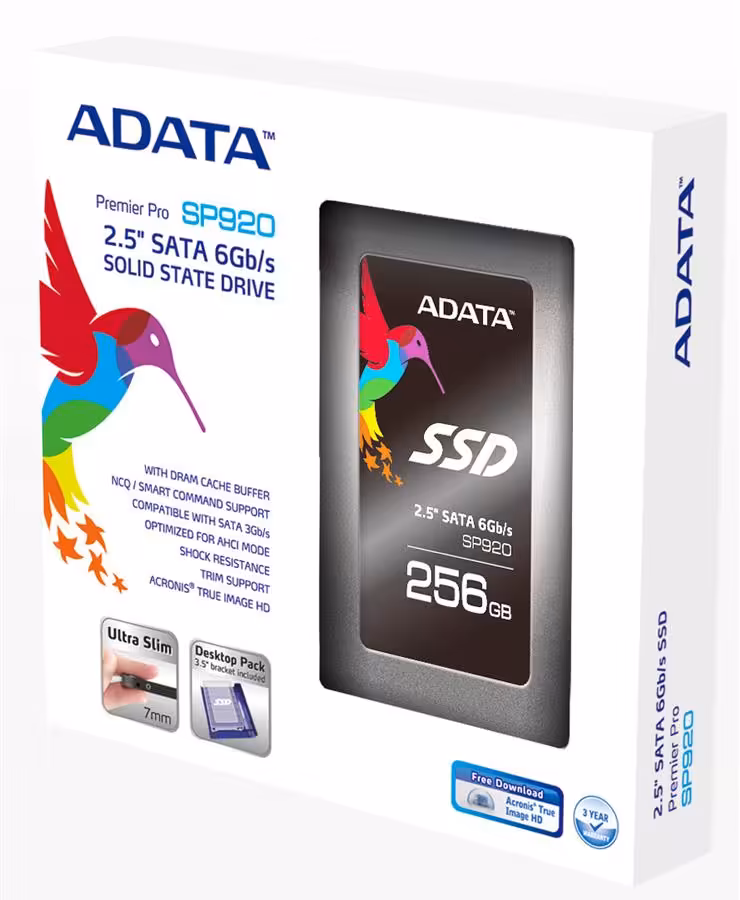 هارد پر سرعت 256 گیگابایت اس پی 920 ای دیتا