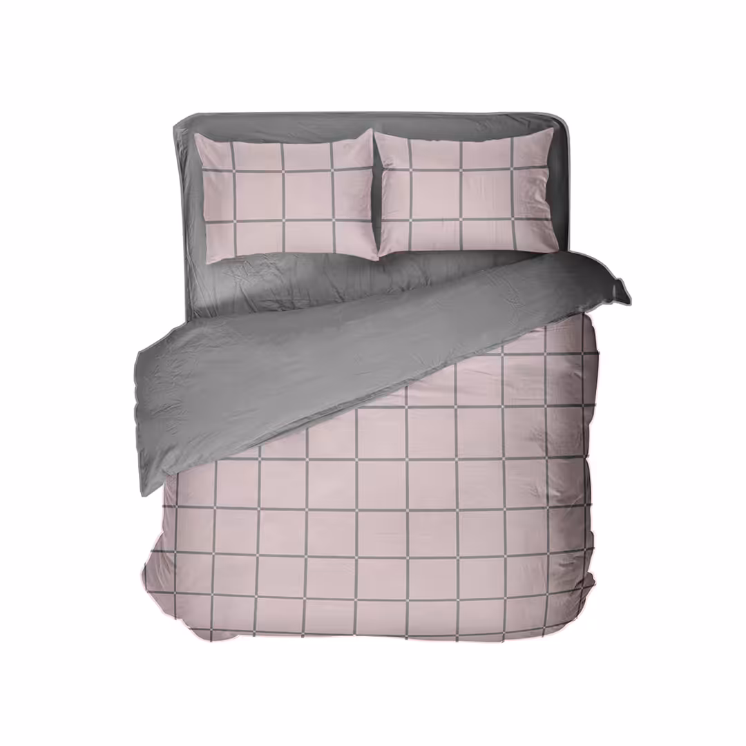 ست کاور مدل Plaid pink مرال | خانه سام