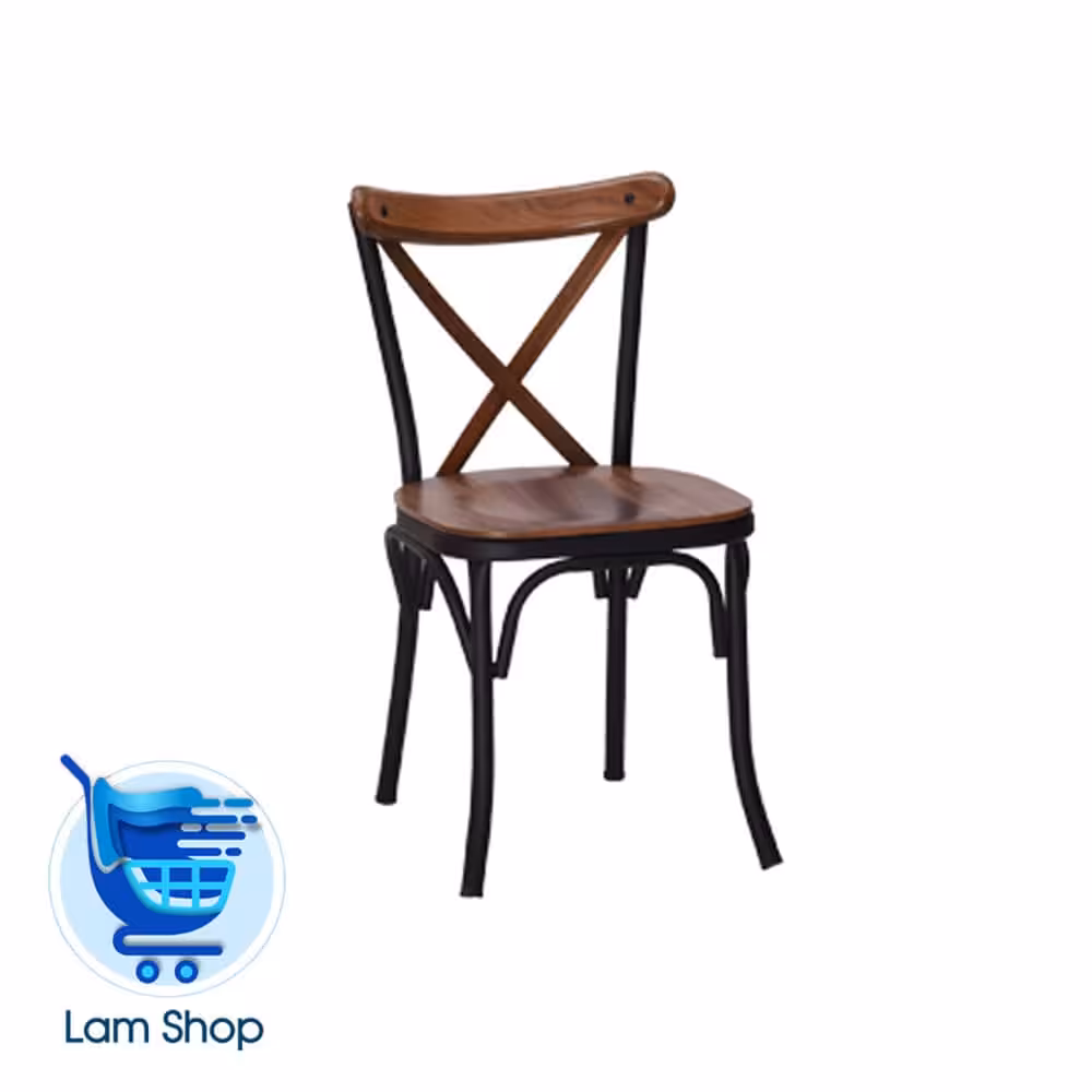 صندلی بدون دسته فلزی تونت با کف، پشت و اتصال چوبی N604W نظری(زمان ارسال 15 تا 20 روز کاری)