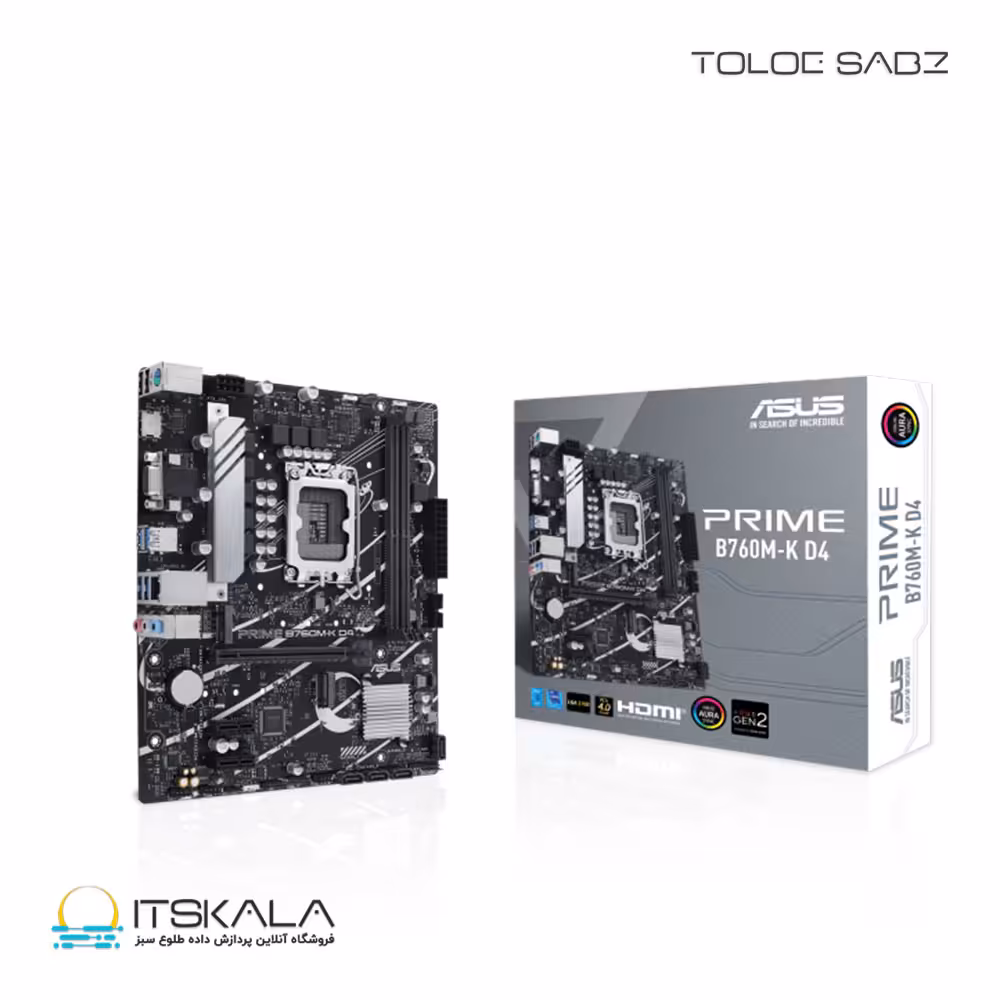 قیمت و خرید مادربرد ایسوس ASUS PRIME B760M-K D4 | ITSKALA
