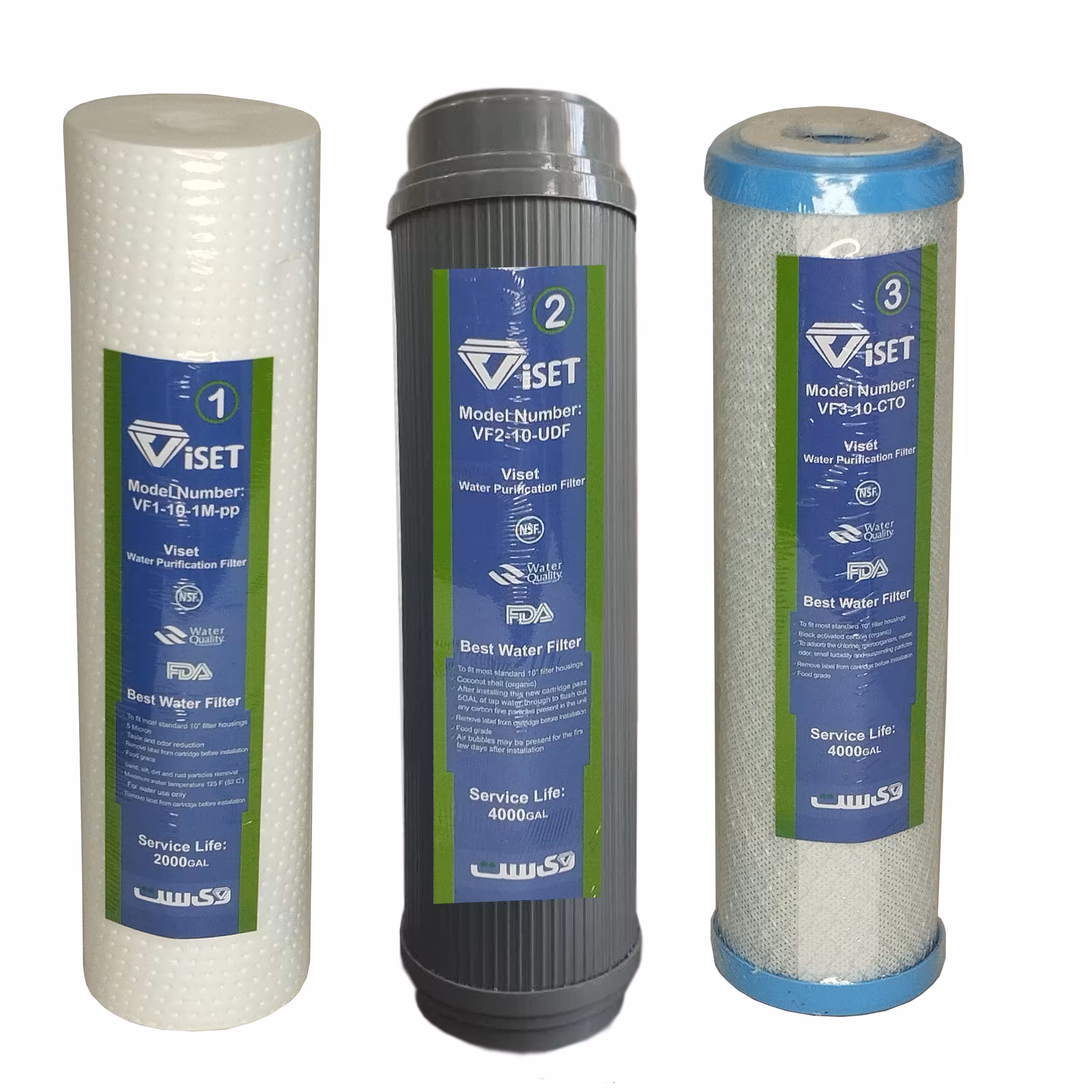 خرید پک سه تایی فیلتر دستگاه تصفیه آب ویست