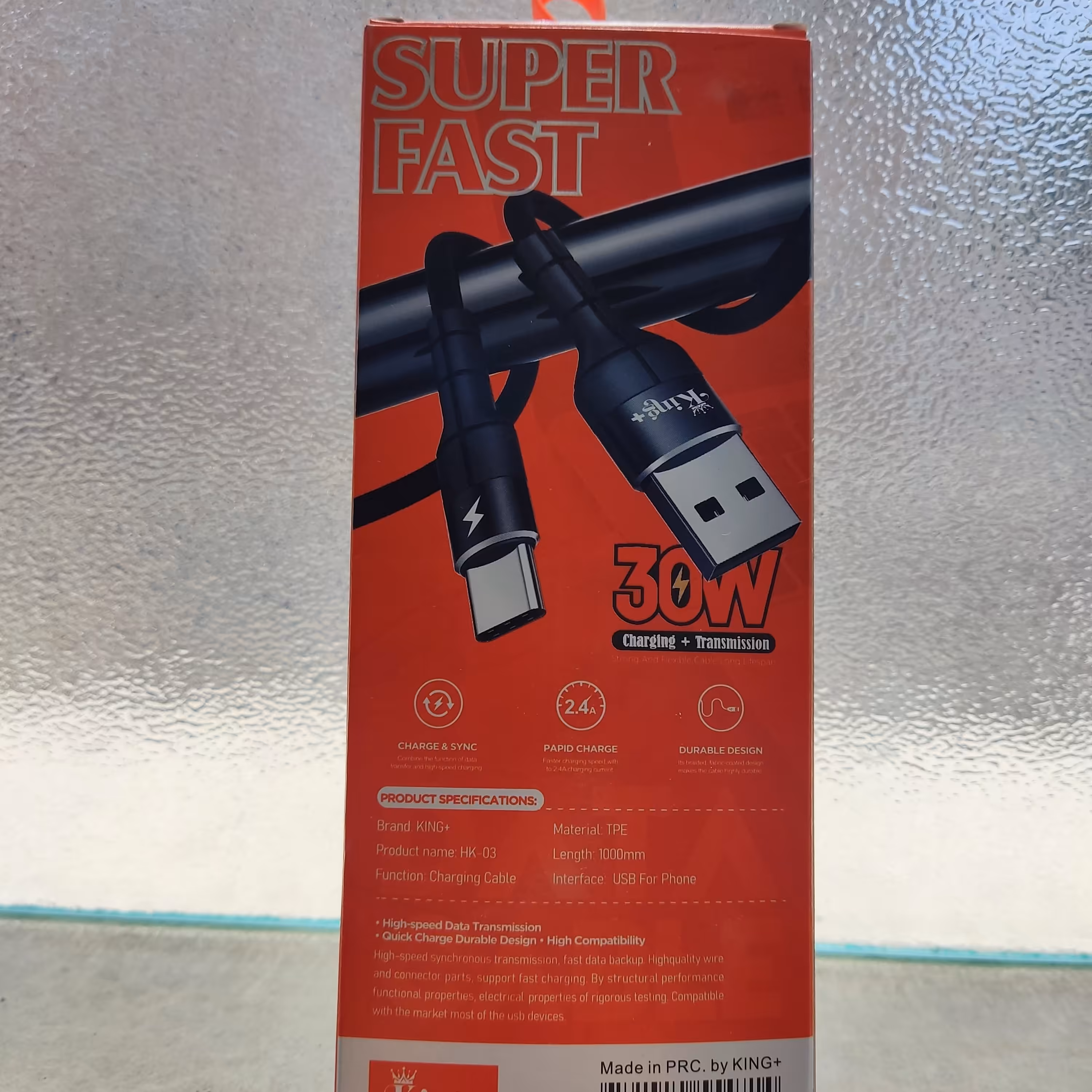 کابل type-cکینگ پلاس اورجینال 