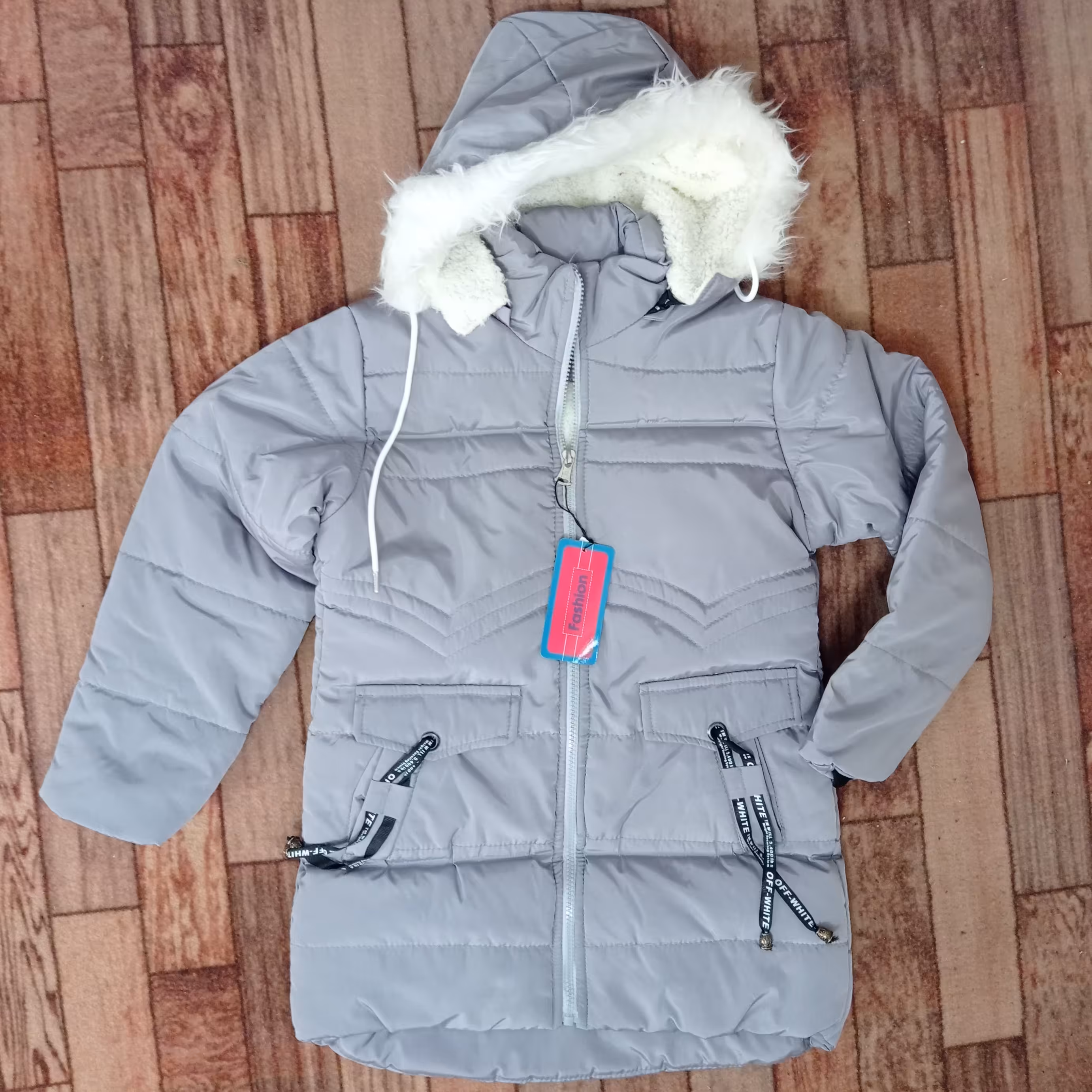 کاپشن دخترانه درجه یک سایز بزرگ مموری و داخل پشمی