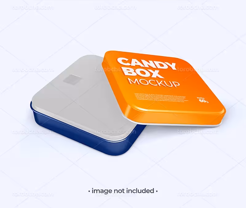 موکاپ جعبه فلزی PSD | گرافیک با طعم تربچه