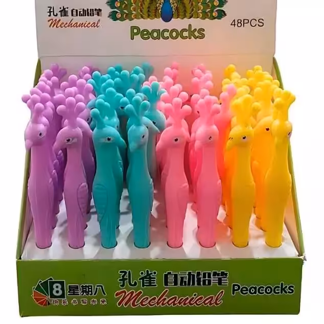 اتود نوکی فانتزی طرح طاووس بسته 1 عددی (قیمت عمده 10500)