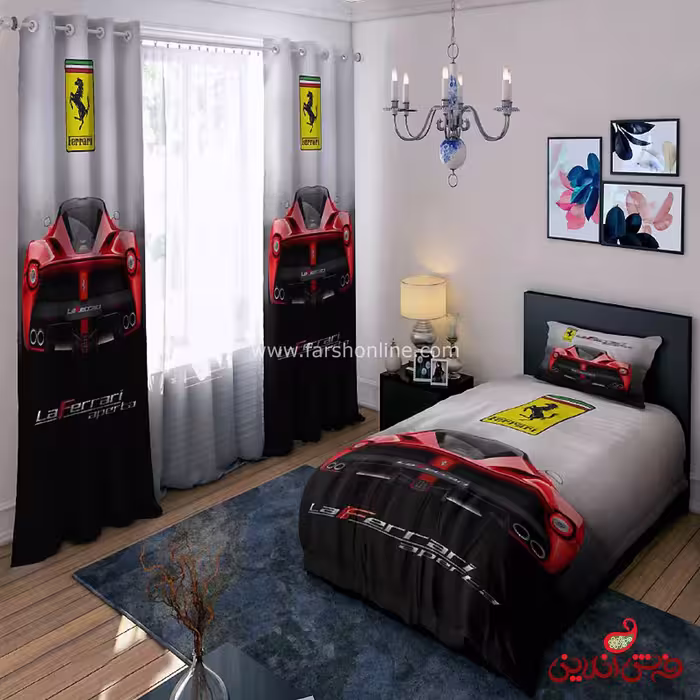 روتختی مدرن طرح ماشین مسابقه برند فِراری کد 154870