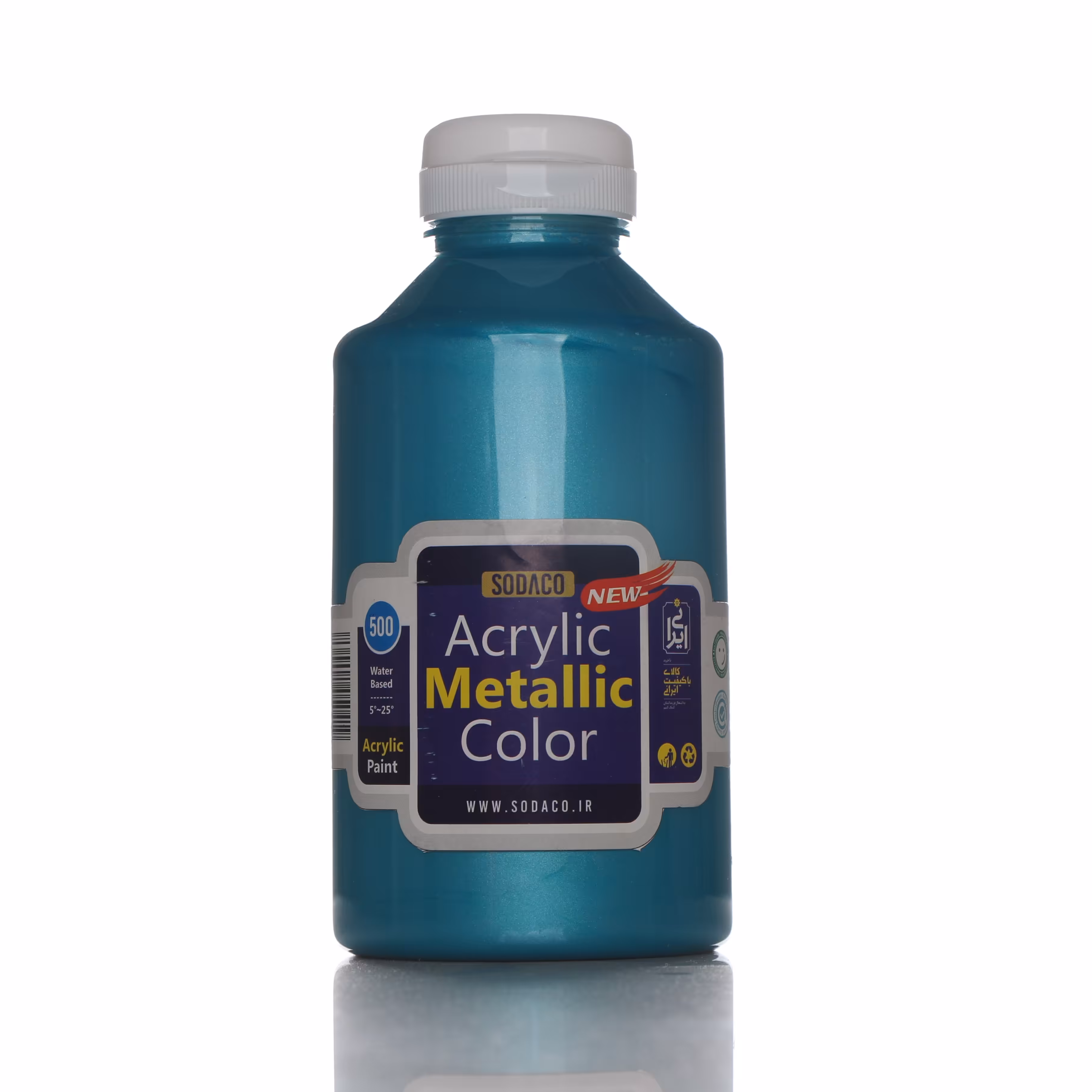 رنگ اکریلیک متالیک 500 میل فیروزه ای 4293
