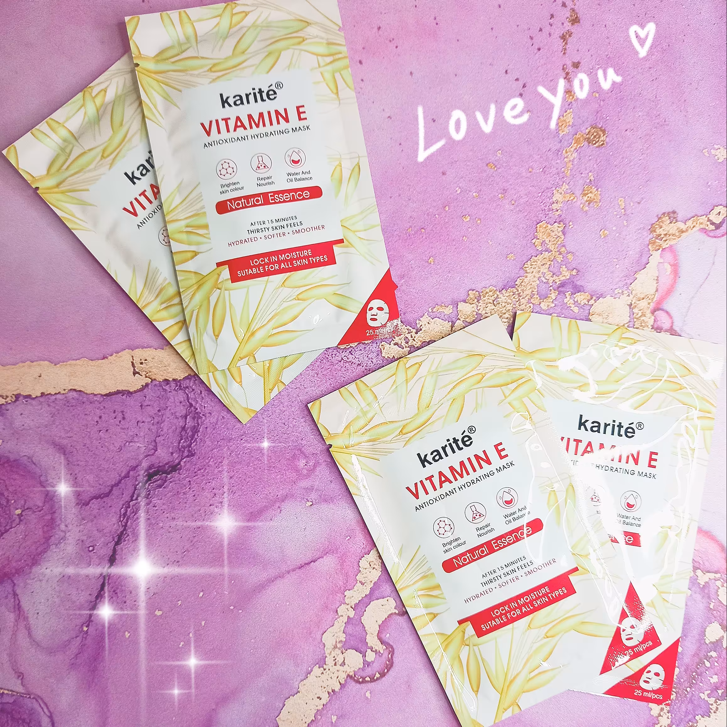 ماسک ورقه ای ویتامین ای کاریته