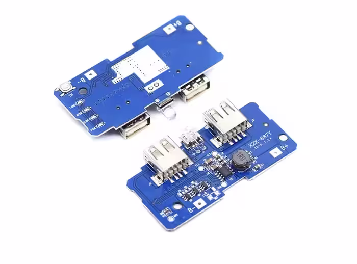 ماژول ساخت پاوربانک دارای دو خروجی 5V 1A - 2A USB | amazonchi