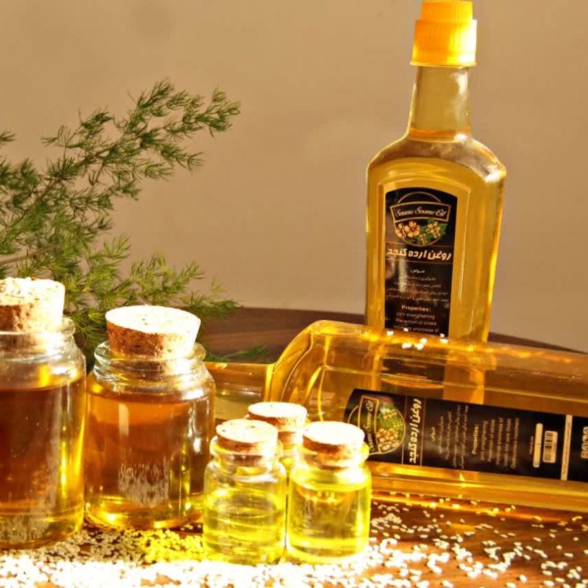 روغن ارده کنجد با کیفیت 450 گرمی با ظرف