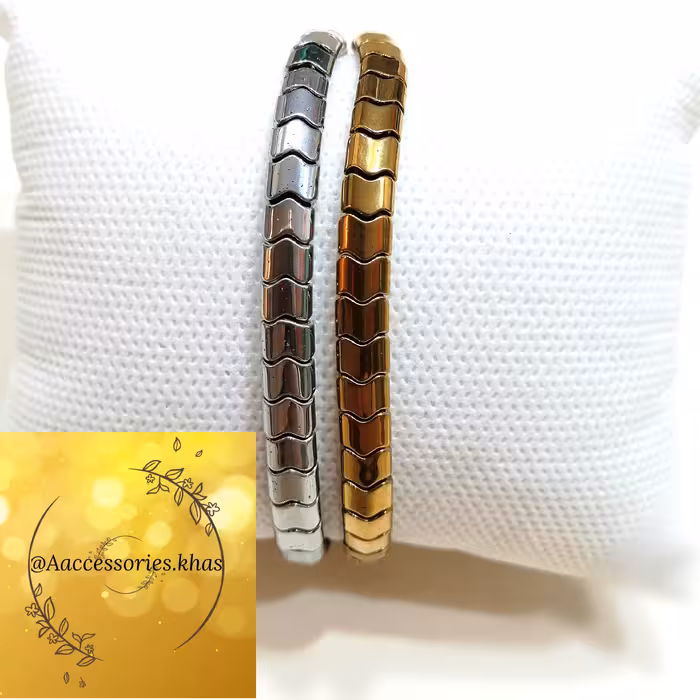 زیورآلات بدلیجات اکسسوری ست  دستبند زن و شوهری جنس حدید دست ساز