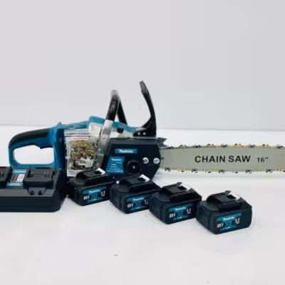 اره زنجیری شارژی 40 سانت 88 ولت ماکیتا همراه با 4 باتری