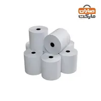 رول کاغذ حرارتی کارتخوان دو رو سفید چاپ مشکی هانسول