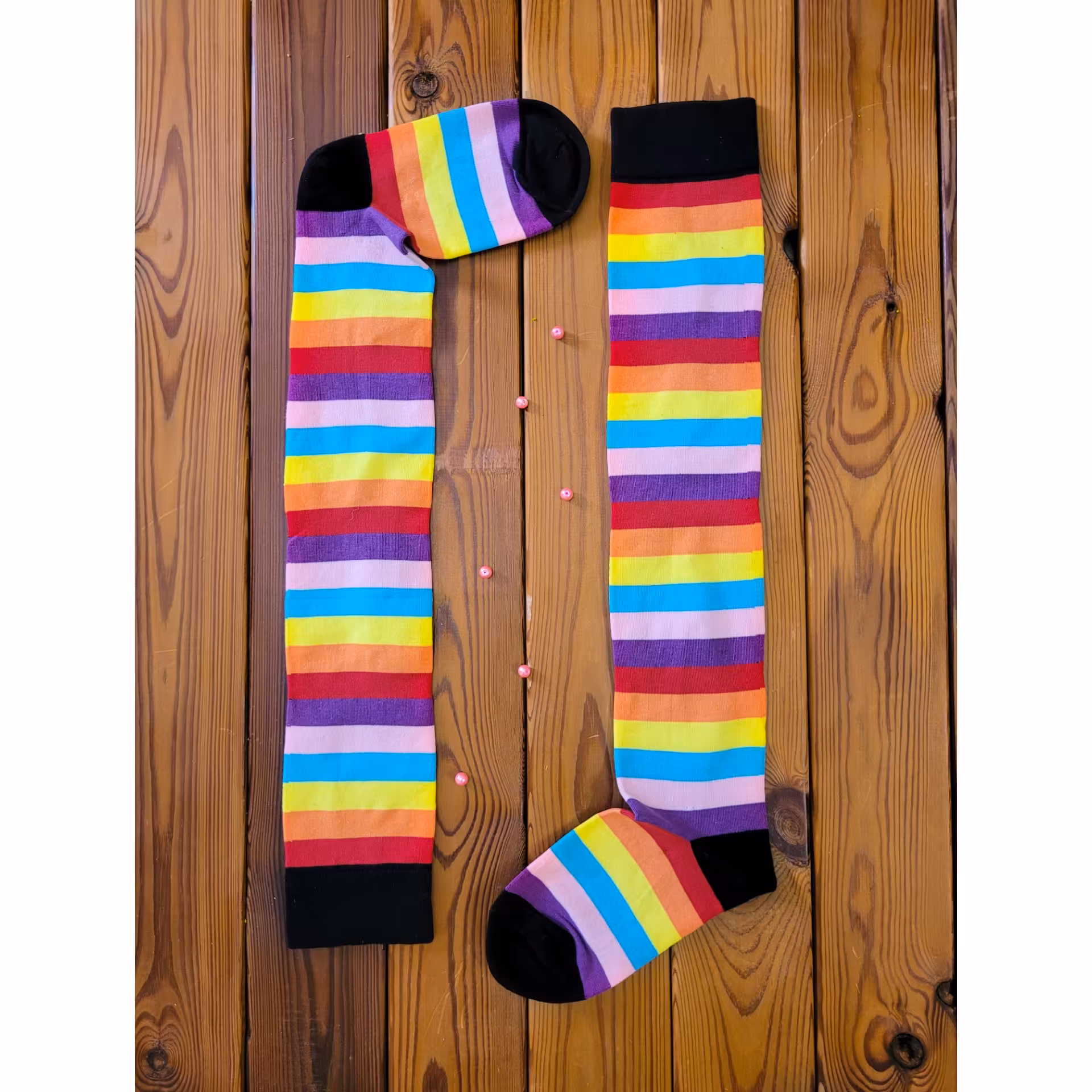 جوراب بلند زنانه و مردانه  رنگین کمان
