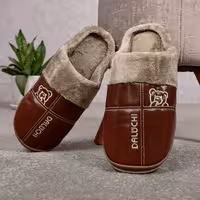 دمپایی حوله ای مدل تدی 1635  قهوه ای