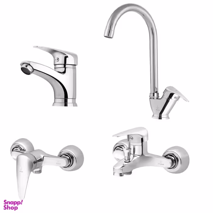 ست شیرآلات فاخته مدل ایتالیا پلاس مجموعه 4 عددی