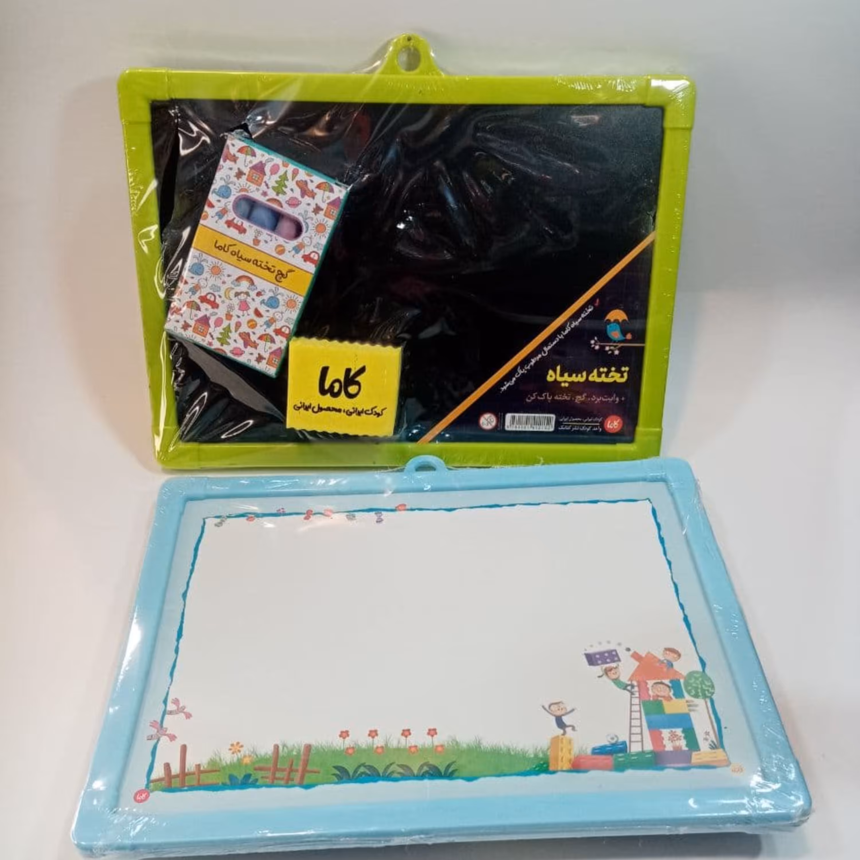 تخته دو رو  تخته وایت برد و تخته سیاه همراه لوازم