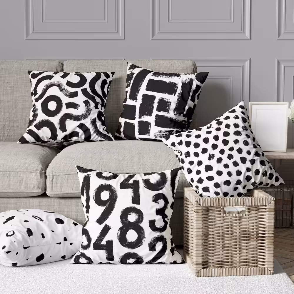 ست کوسن 5 تکه مخمل کد 9