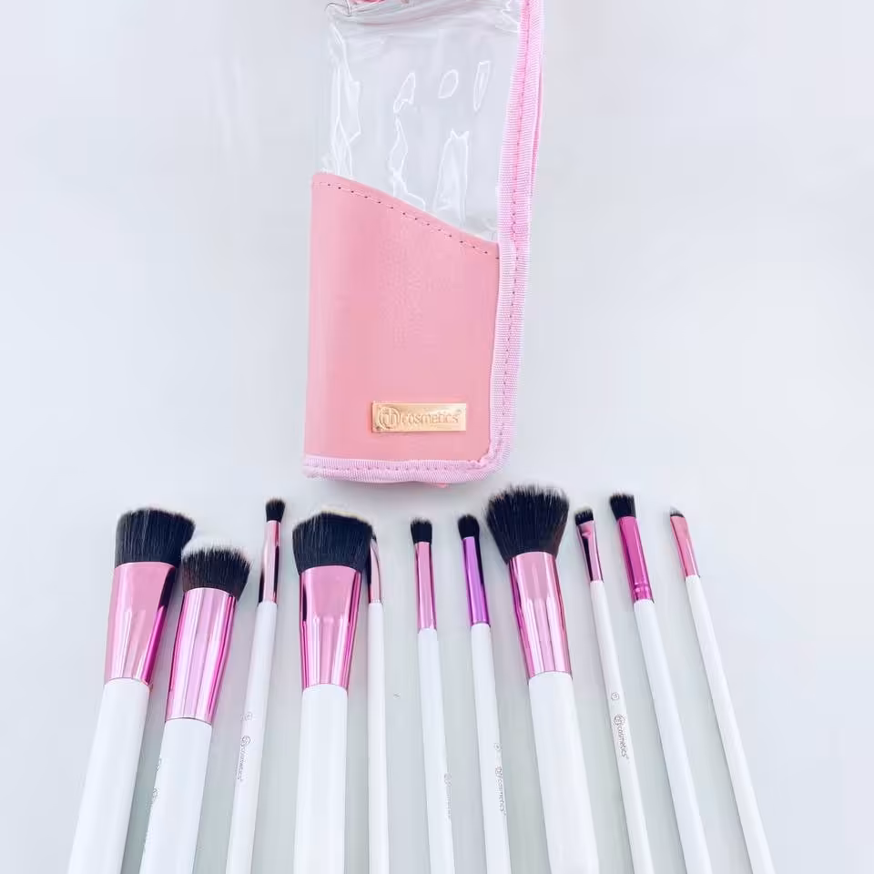 ست براش دوازده تیکه بی اچ کیف دار اریب طلقی
