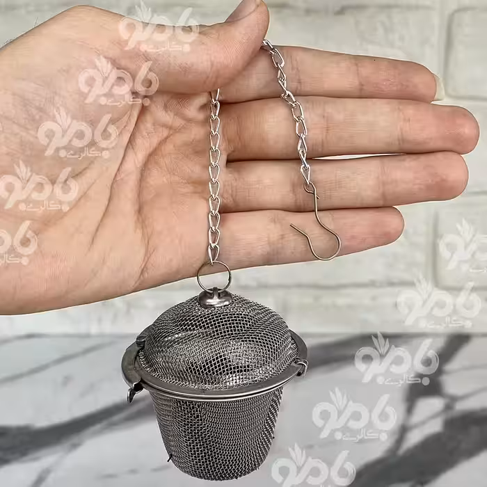 صافی چای قوری زنجیره ای استیل