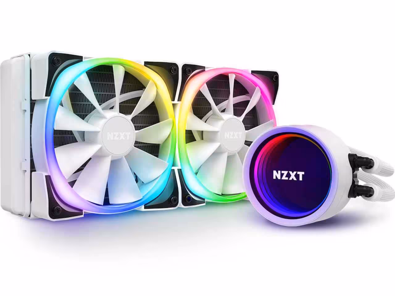خرید خنک کننده مایع پردازنده ان زد ایکس تی NZXT Kraken X53 RGB AIO 240 White با بهترین قیمت