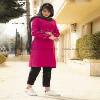 مانتو مجلسی فیونا مدل گلدوزی