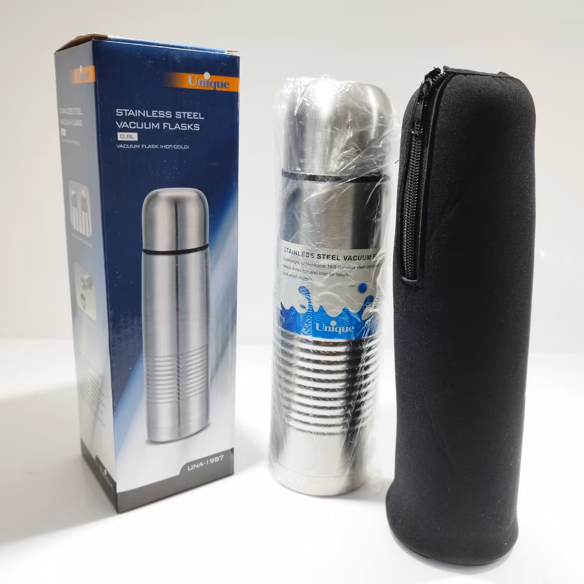 فلاسک مسافرتی یونیک فلاسک یک نفره قلمی 800 سی سی ارسال رایگان