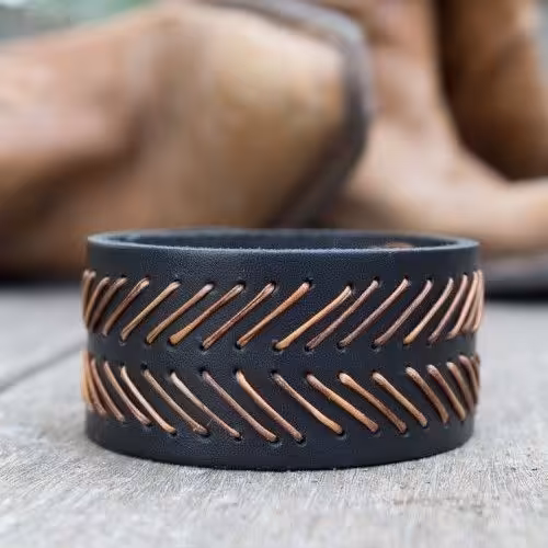 دستبند اسپورت چرم دست دوز